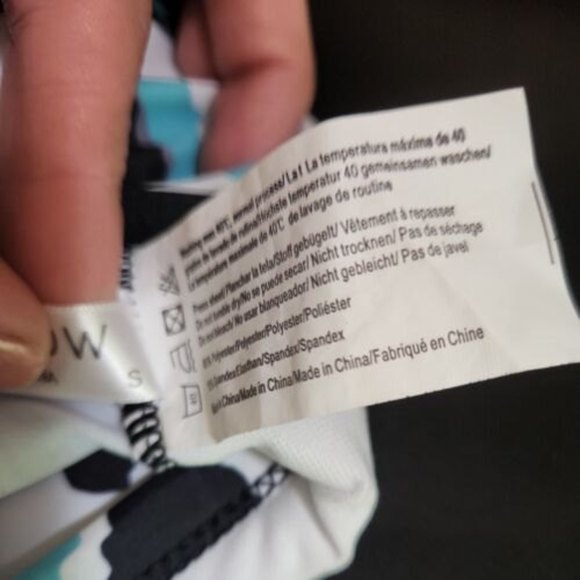 She Show Double Yoga Tank Top Swim Top Swim‎ Top S animal print aqua racer back - Picture 11 of 11